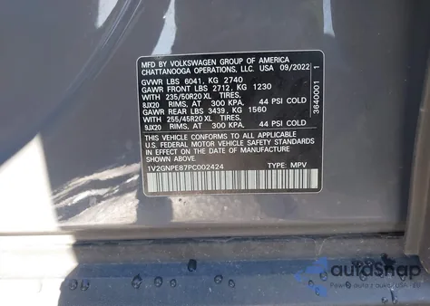 2023 Volkswagen Id.4 Awd Pro S/Awd Pro S Plus из США, поврежденный, VIN 1V2GNPE87PC002424